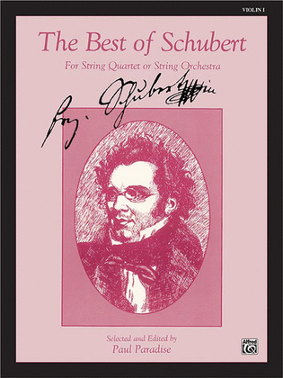 Book cover for The Best of Schubert (For String Quartet or String Orchestra)