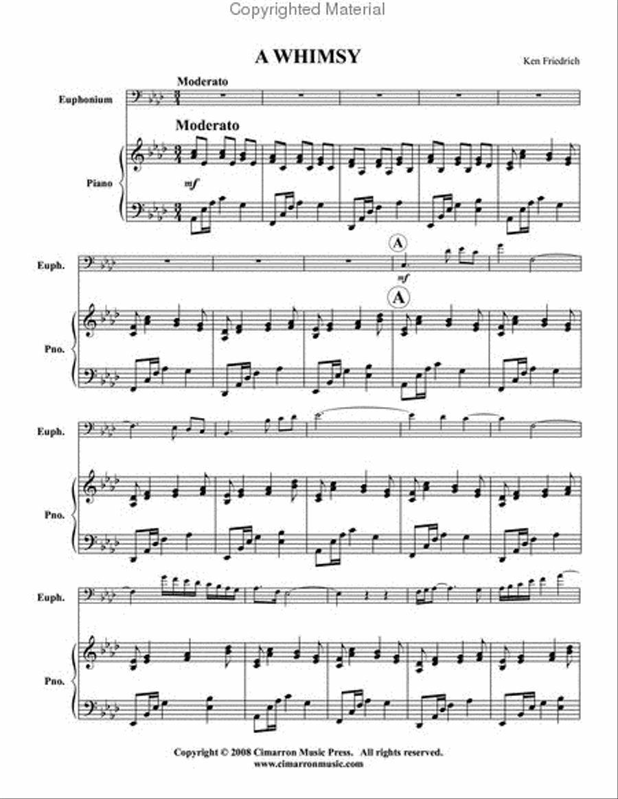 A Whimsy Euphonium scores gallery preview page 2
