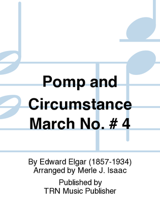Book cover for Pomp and Circumstance March No. # 4