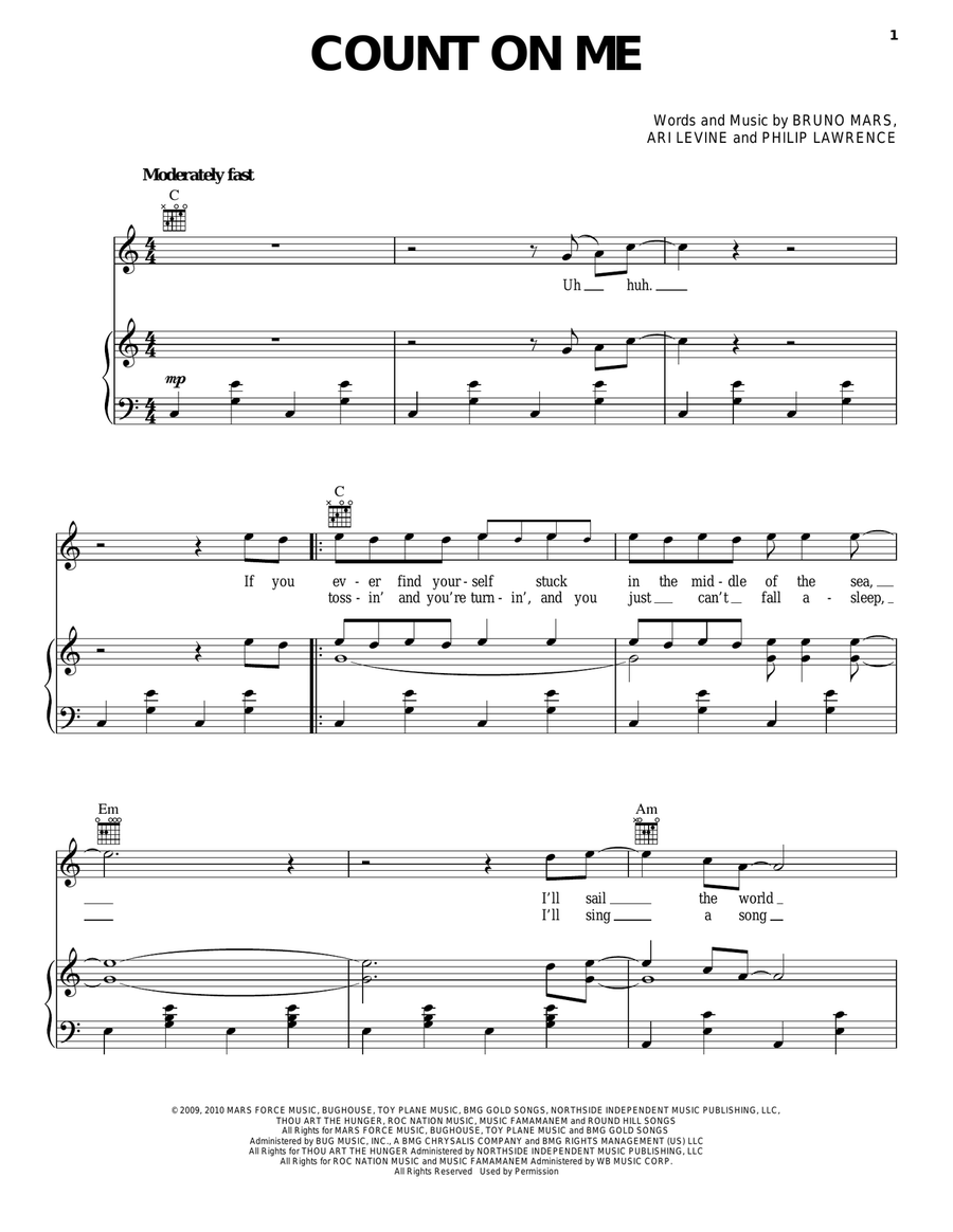 Count On Me Acoustic Guitar scores gallery preview page 1