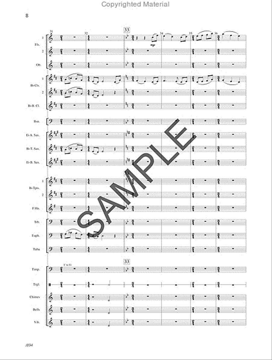 A Song of Hope - Score A Song of Hope - Score Concert Band scores gallery preview page 9