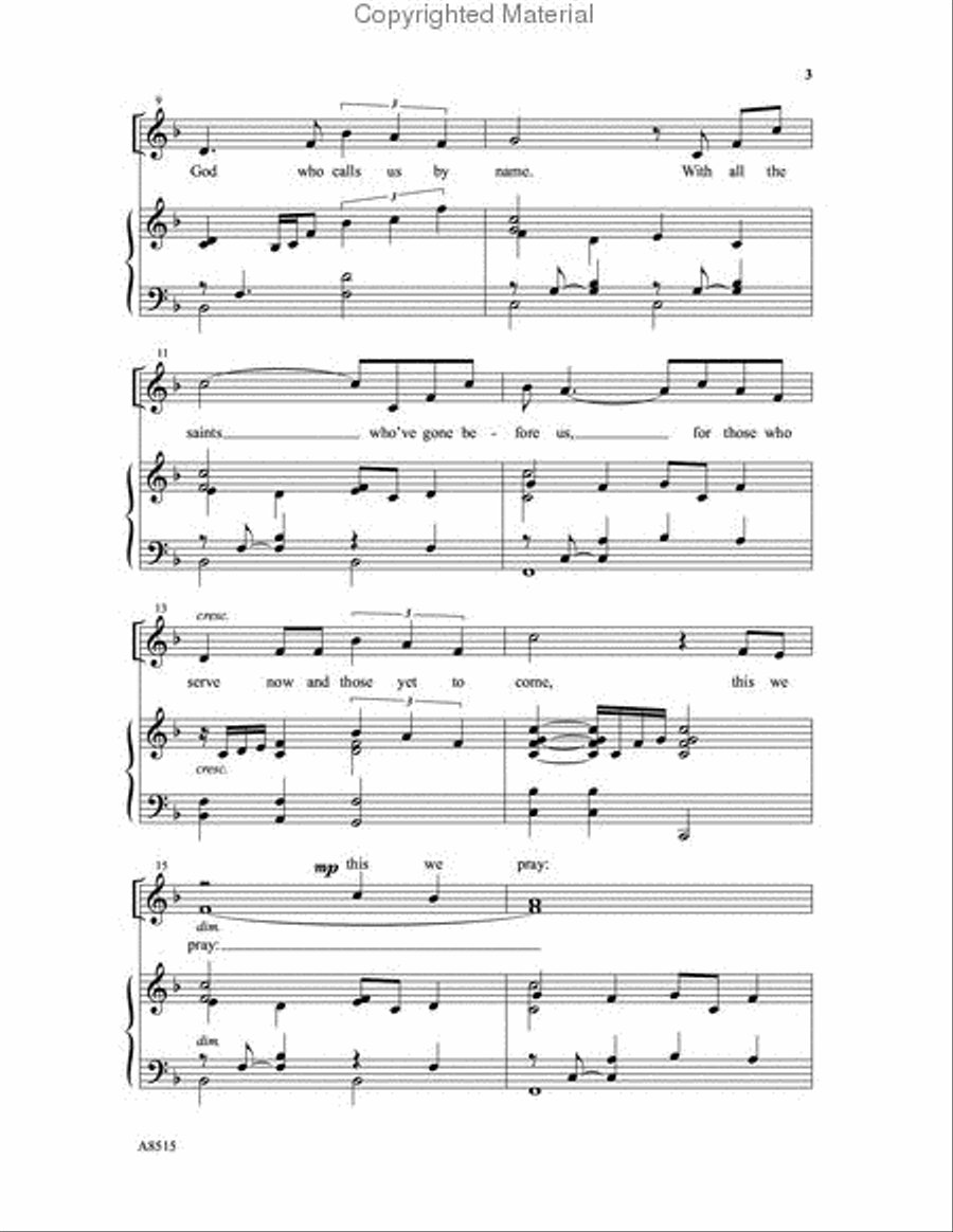 May God Give You Strength 4-Part scores gallery preview page 3