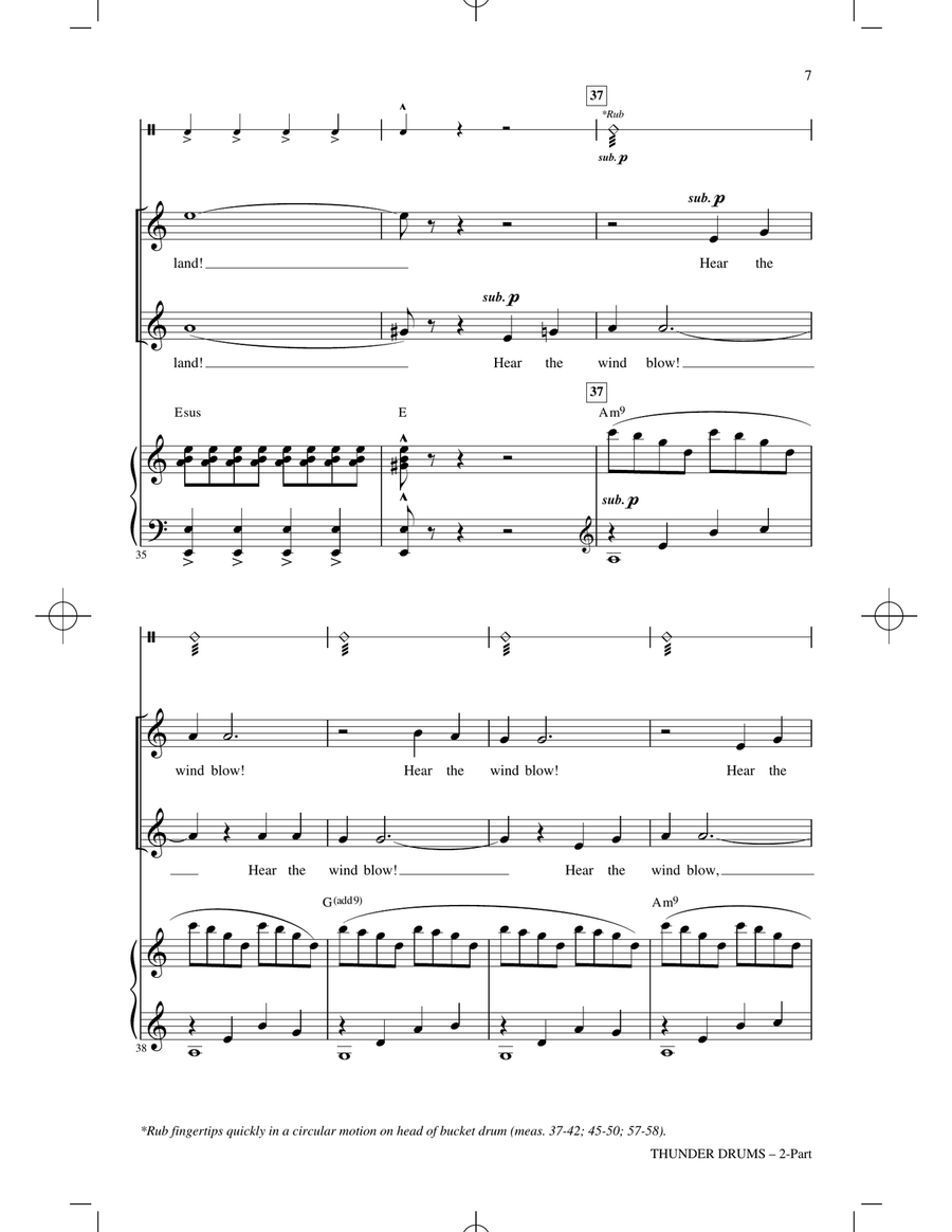 Thunder Drums 2-Part scores gallery preview page 5