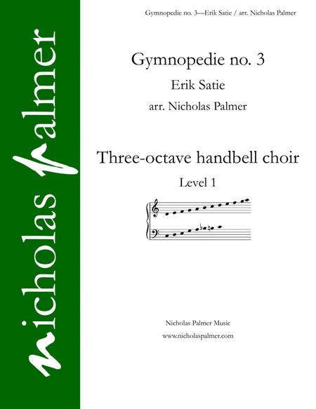 Gymnopedie no. 3 for 3-octave handbell choirs image number null
