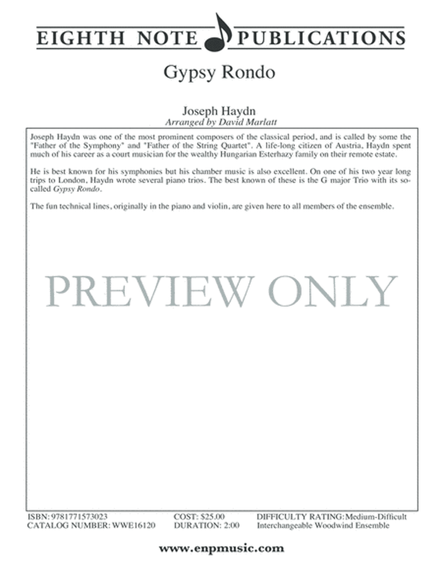 Gypsy Rondo image number null