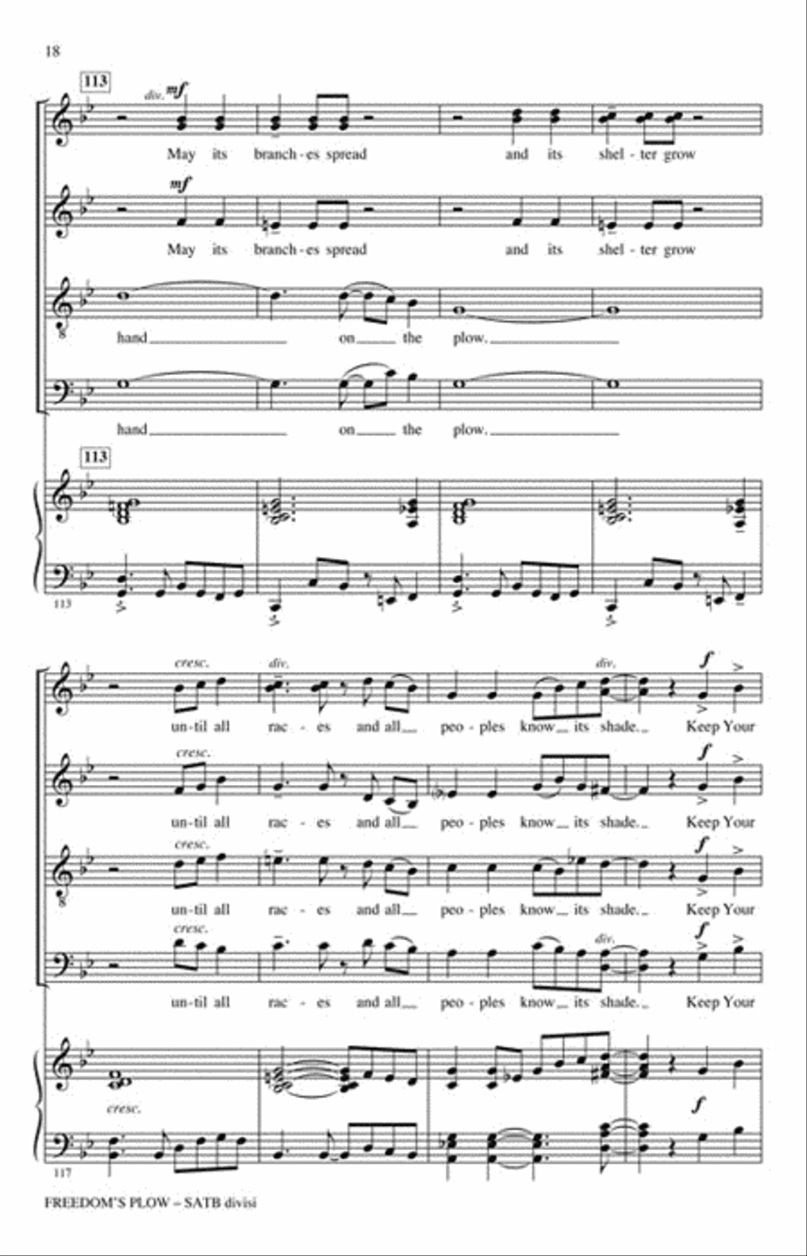 Freedom's Plow Choir scores gallery preview page 3