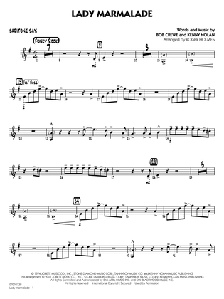 Lady Marmalade (from Moulin Rouge) (arr. Roger Holmes) - Baritone Sax