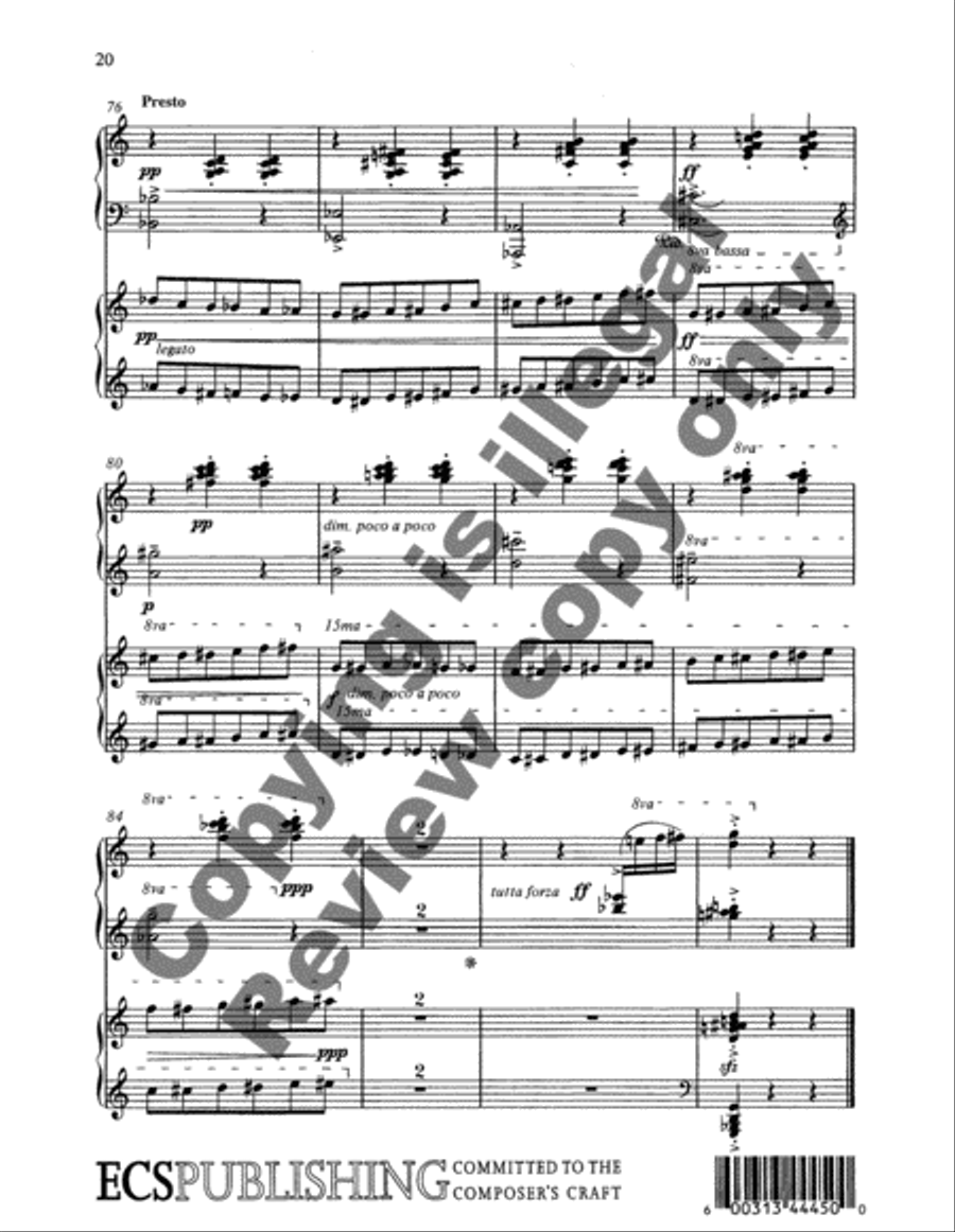 Holland Waltzes Piano Duet scores gallery preview page 12