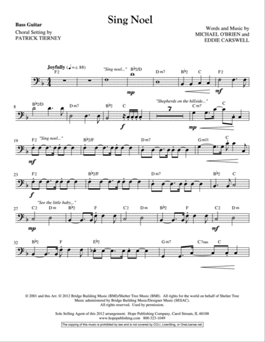 Sing Noel Unison Choir scores gallery preview page 4