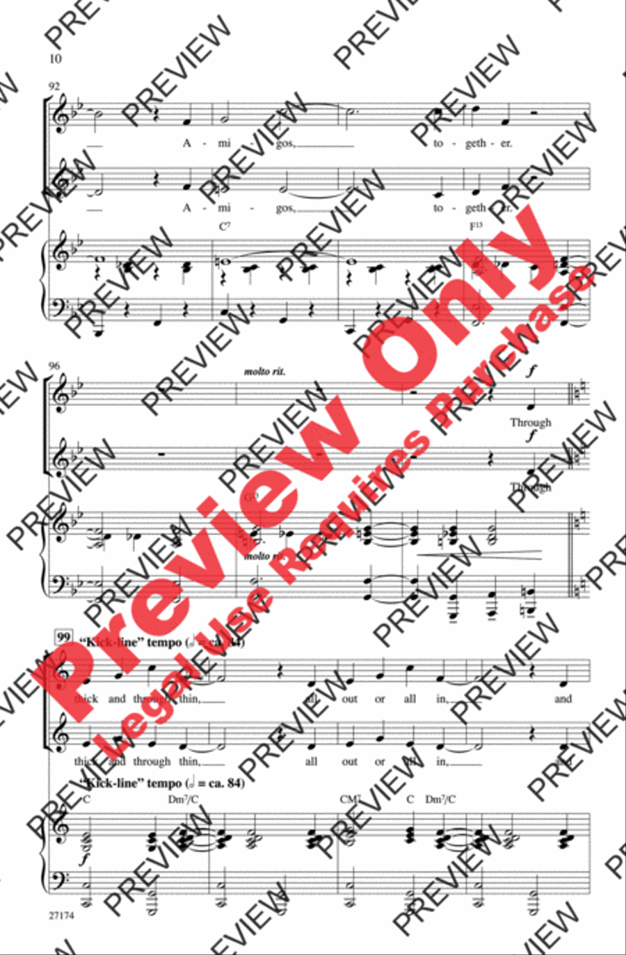 Together Wherever We Go 2-Part scores gallery preview page 10