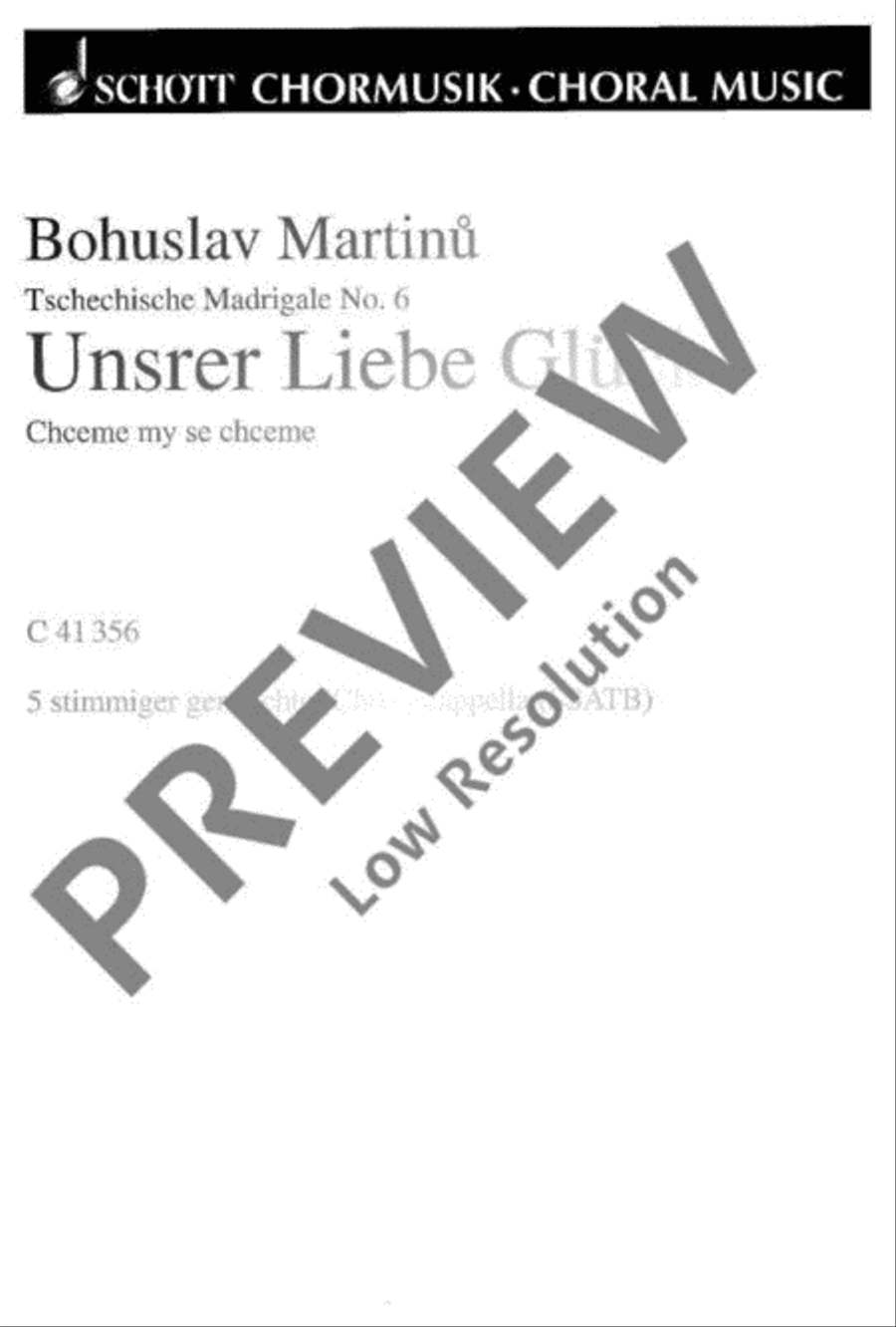 Tschechische Madrigale · České madrigaly SSATB scores gallery preview page 2