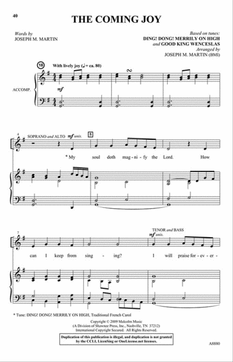 The Mystery and the Majesty Choir scores gallery preview page 5