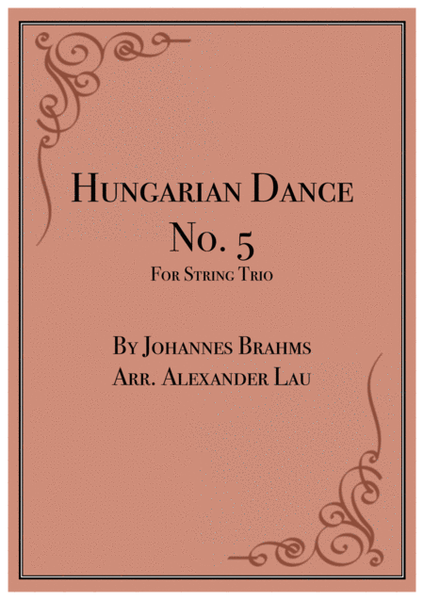 Hungarian Dance No. 5 for String Trio image number null