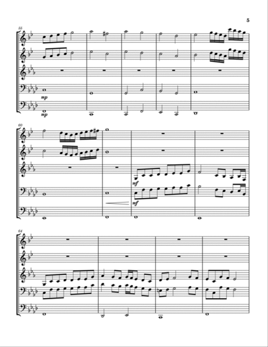Brass Quintet No. 1 Brass Quintet scores gallery preview page 5