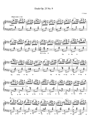 Chopin Etude Op. 25 No. 9 in Gb Major