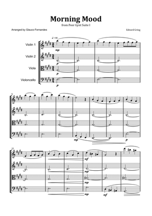Morning Mood by Grieg - String Quartet