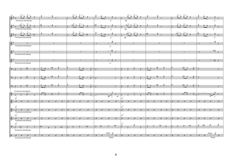 Sweet Georgia Brown Jazz Ensemble scores gallery preview page 6