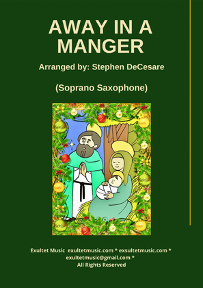 Book cover for Away In A Manger (Soprano Saxophone and Piano)
