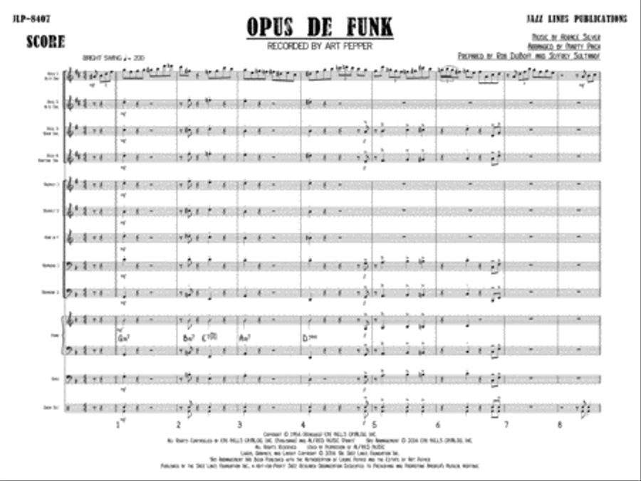 Opus De Funk Big Band scores gallery preview page 4