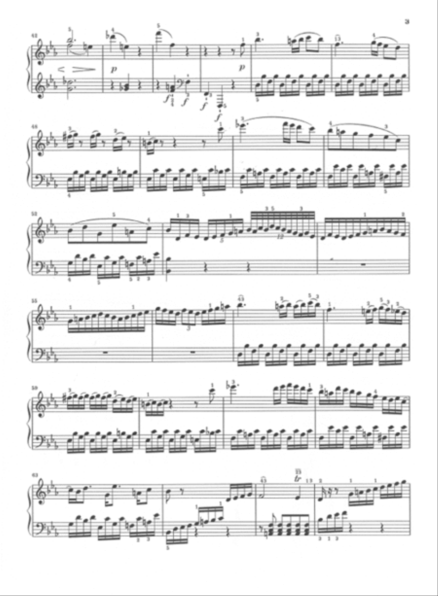 Piano Sonata No. 18 in E Flat Major Op. 31 Piano Solo scores gallery preview page 3