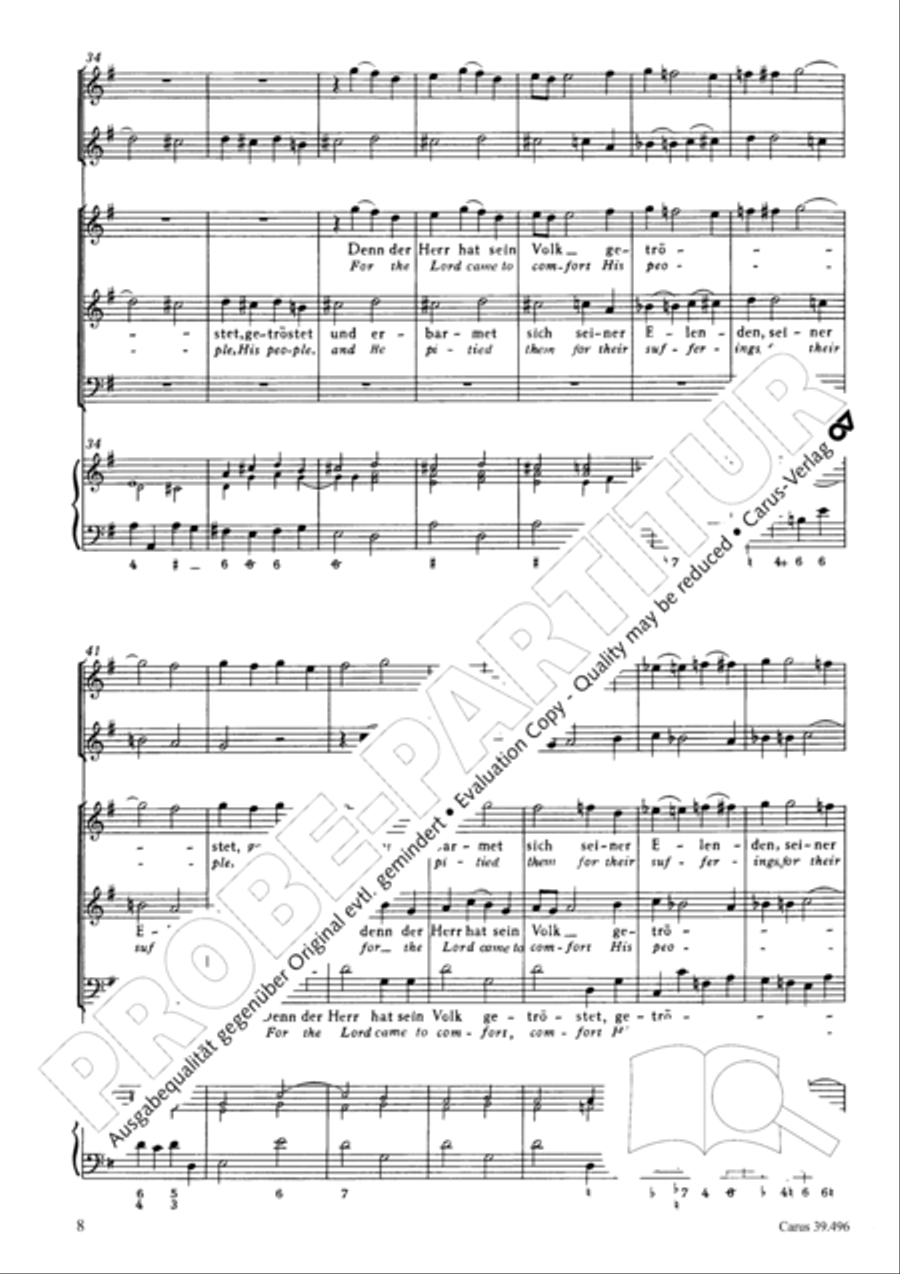 Triumph, O heavens (Jauchzet, ihr Himmel) SA scores gallery preview page 9
