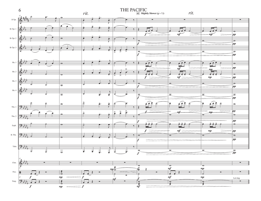 The Pacific (main Title) Brass Ensemble scores gallery preview page 6