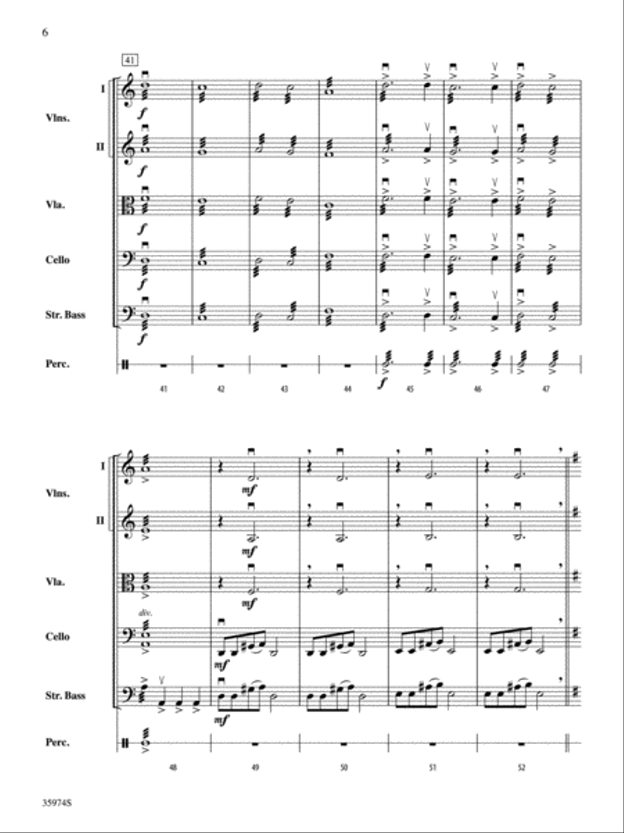 Bats 'n Bones: Score Bats 'n Bones: Score String Orchestra scores gallery preview page 6