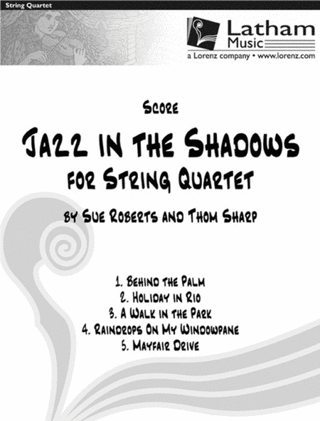Jazz In The Shadows For String Quartet Score