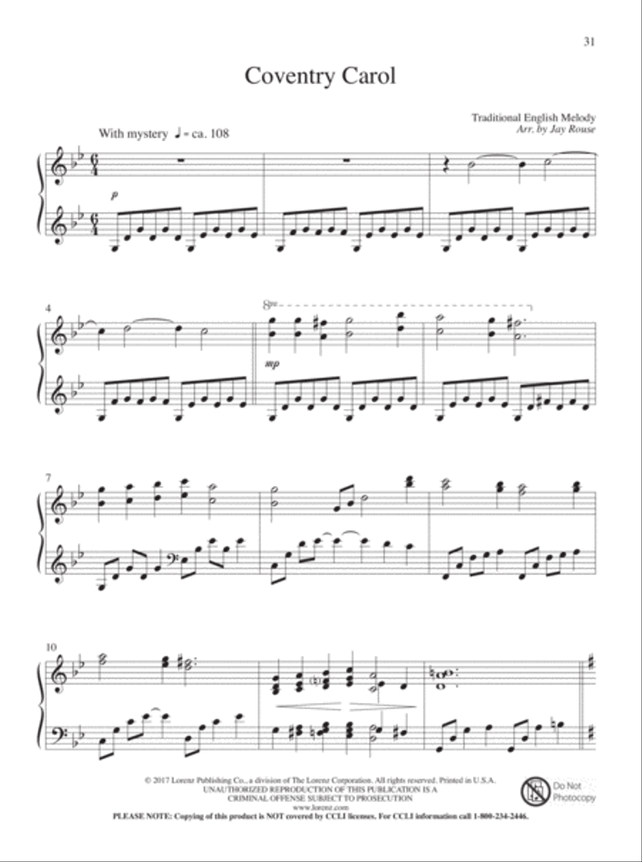 A Still and Silent Night A Still and Silent Night Piano Solo scores gallery preview page 14