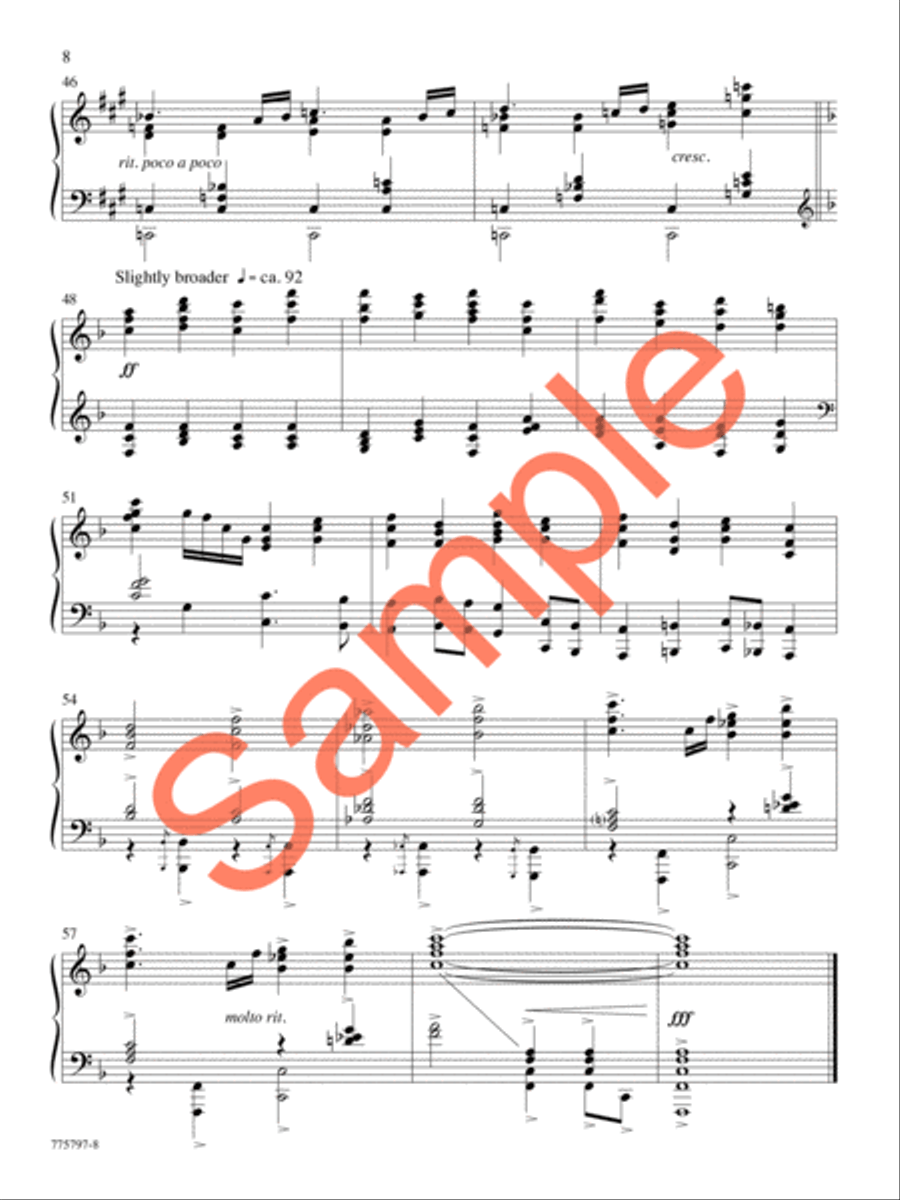 A Journey of Faith Piano Solo scores gallery preview page 8
