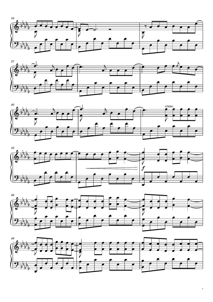 Someone You Loved Piano Solo scores gallery preview page 3