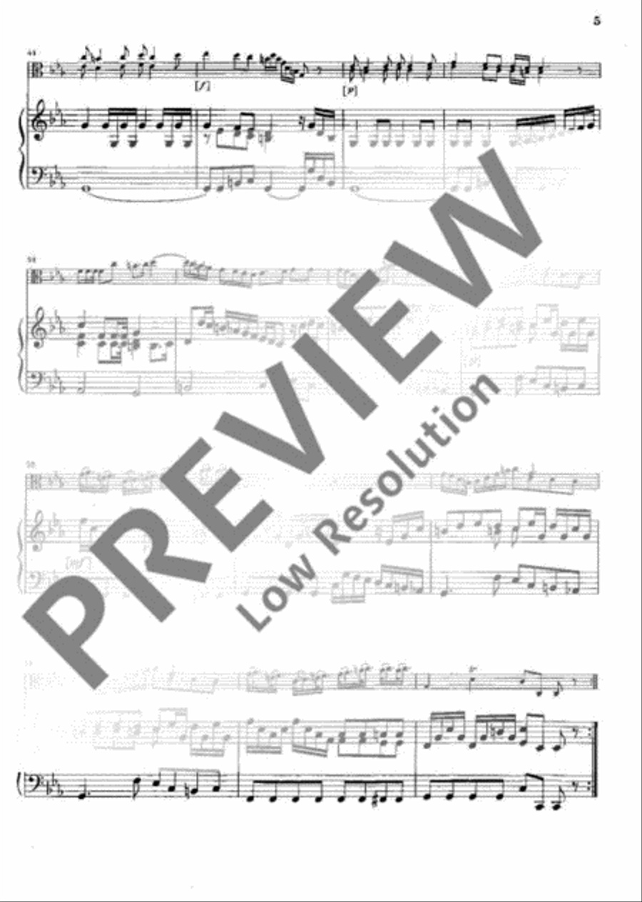 Sonata C Minor Viola scores gallery preview page 6