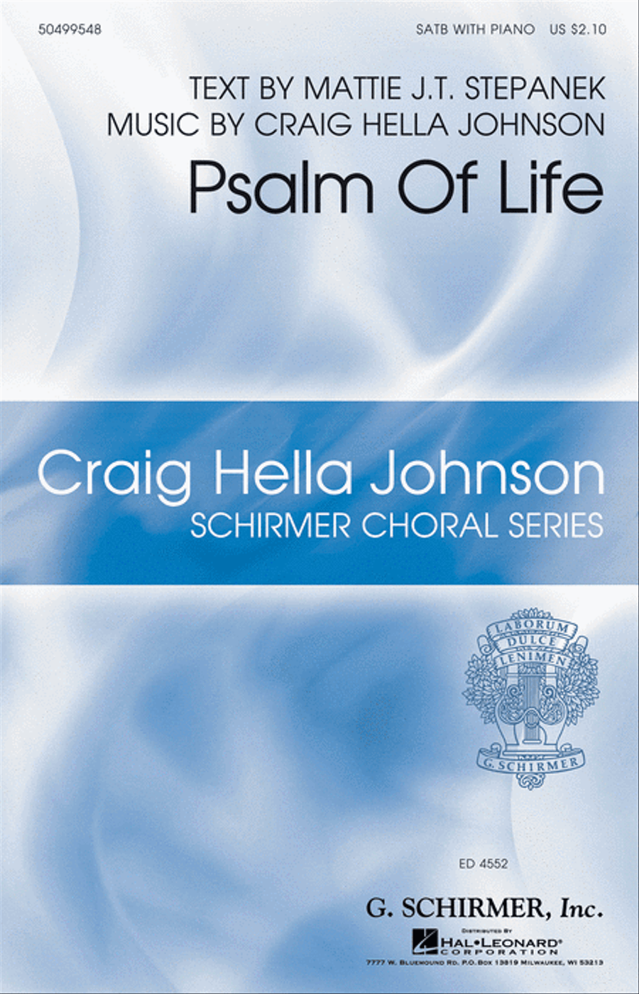 Psalm of Life 4-Part scores gallery preview page 1