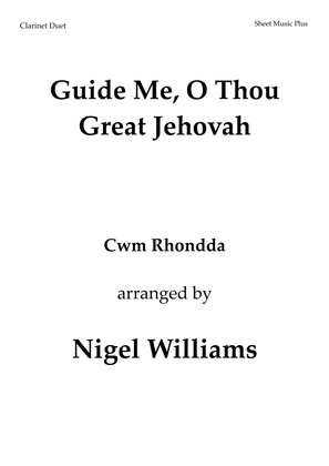 Book cover for Guide Me, O Thou Great Jehovah, for Clarinet Duet