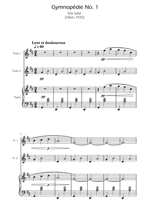 Gymnopedie No. 1 - Flute Duet w/ Piano