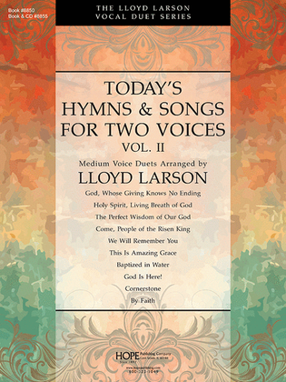 Book cover for Today's Hymns and Songs for Two Voices, Vol. 2