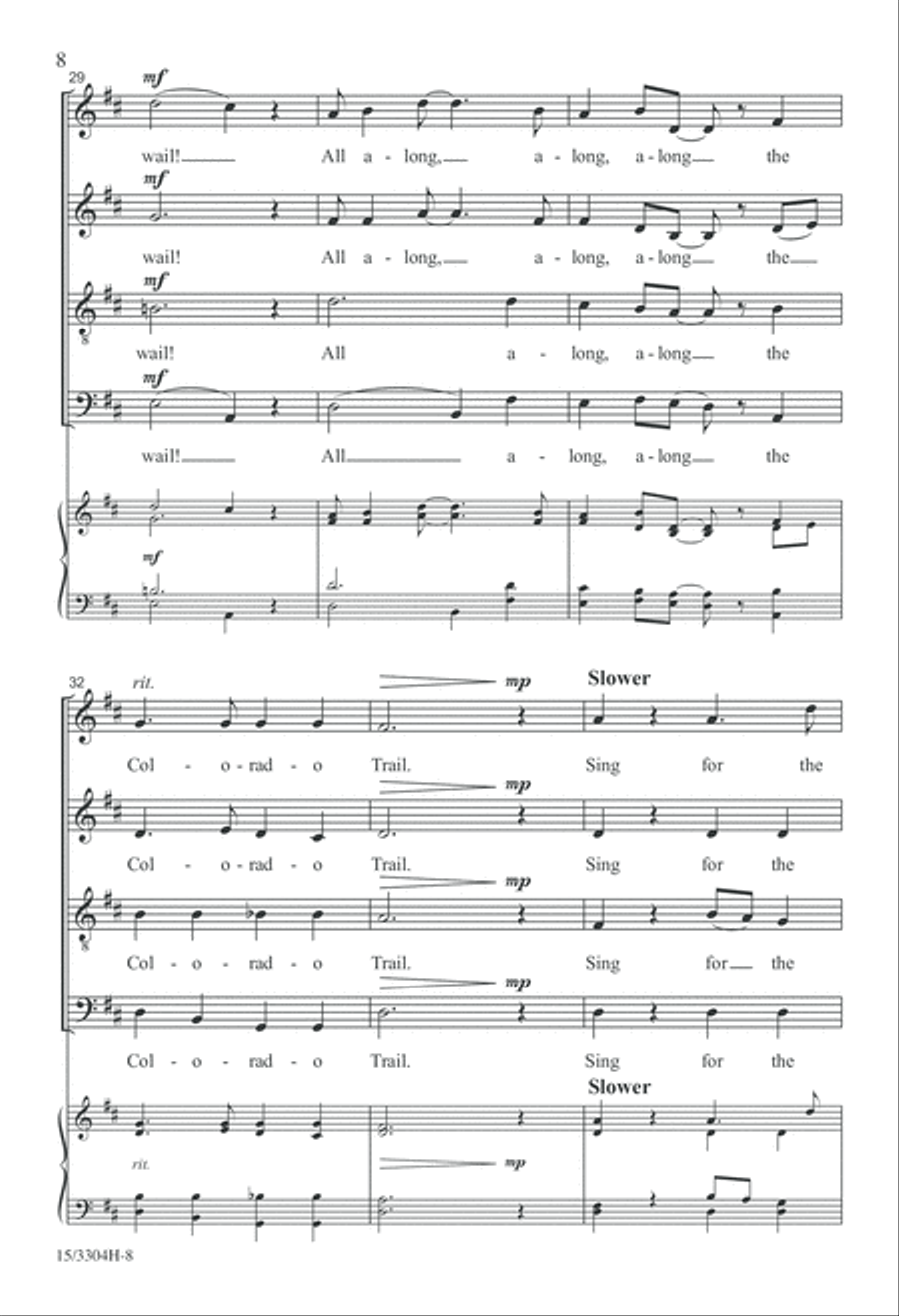 Colorado Trail 4-Part scores gallery preview page 8