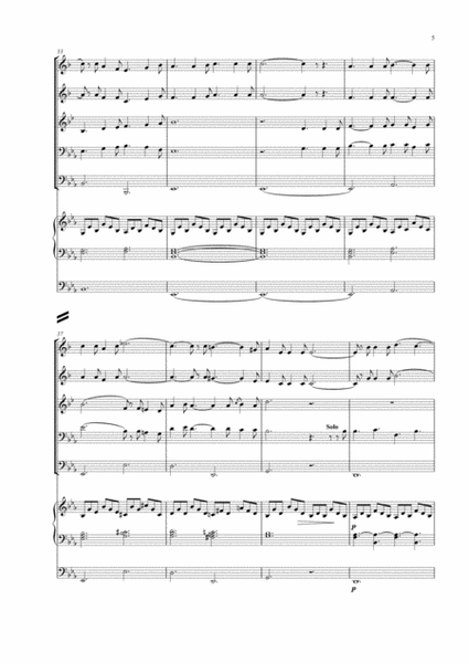 O Holly Night by Adolphe Adam for Brass Quintet & Organ image number null