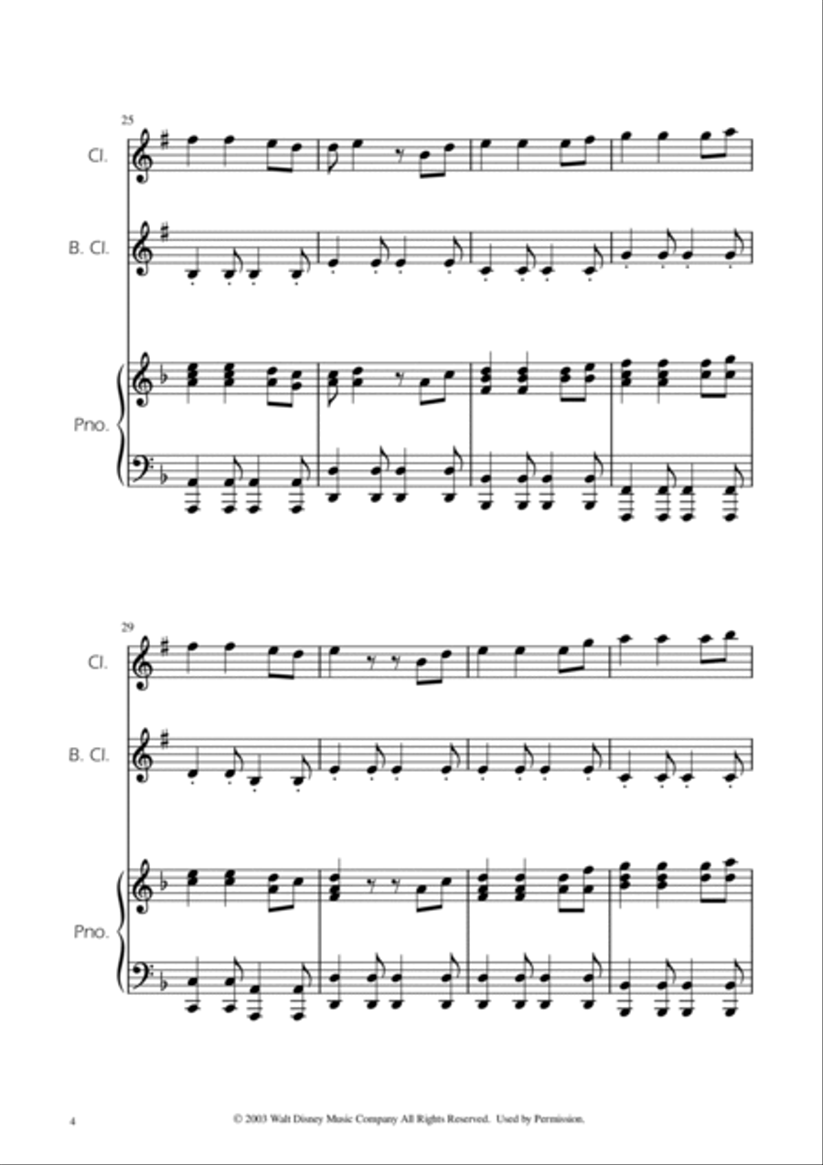 He's A Pirate Clarinet Duet scores gallery preview page 4