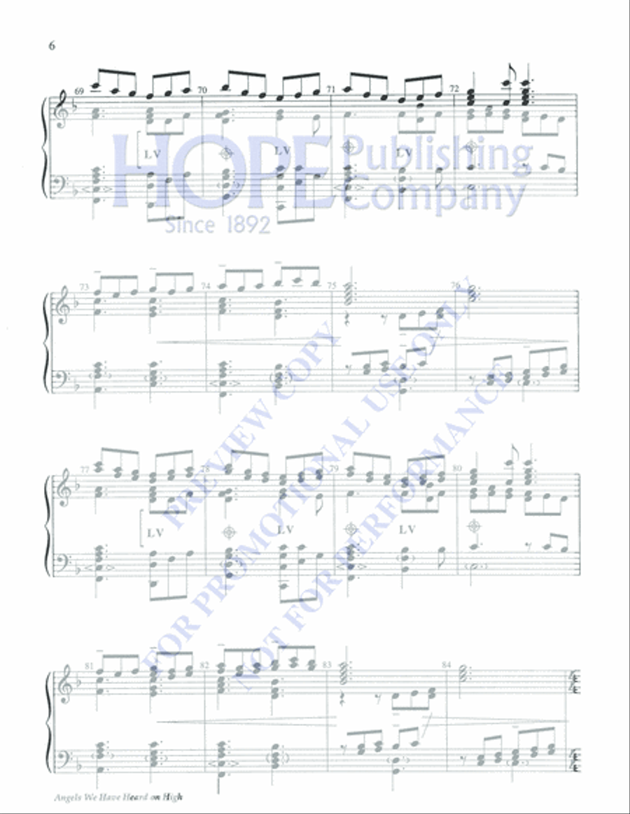 Angels We Have Heard on High 5-Octaves scores gallery preview page 6