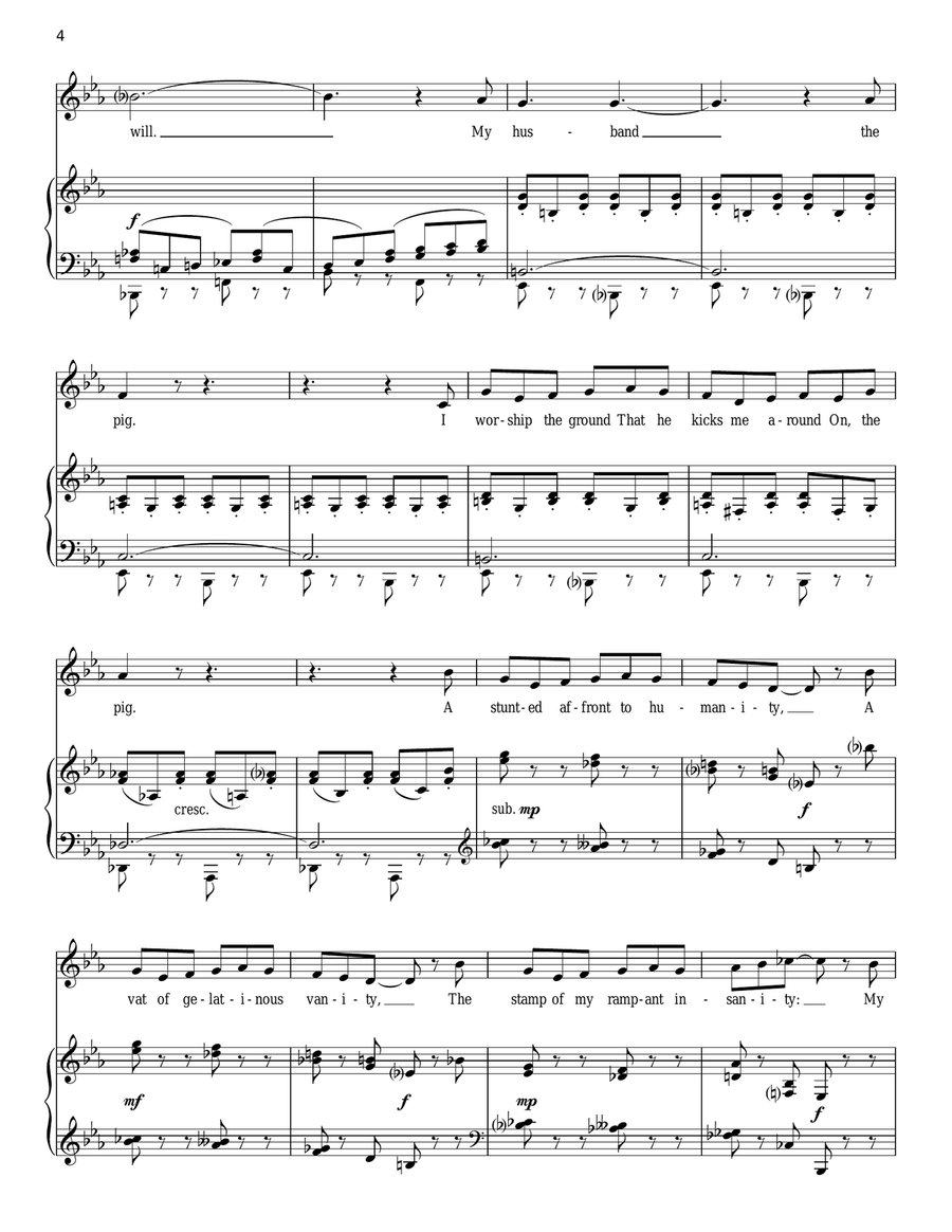 My Husband The Pig Voice scores gallery preview page 4
