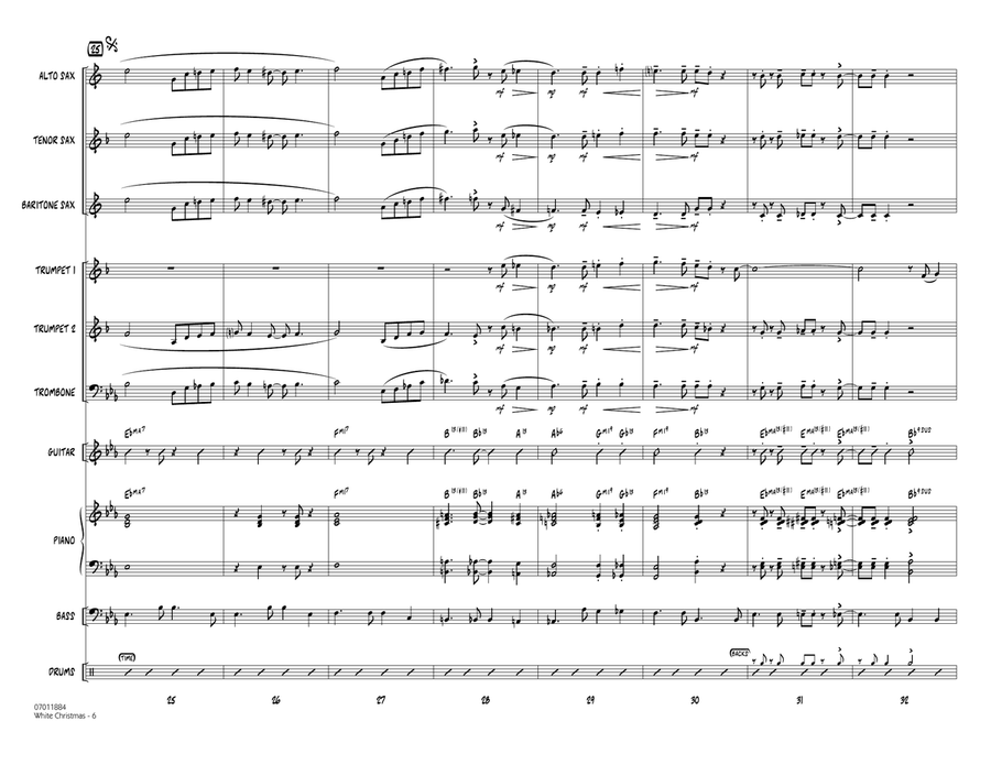 White Christmas - Full Score Jazz Ensemble scores gallery preview page 5