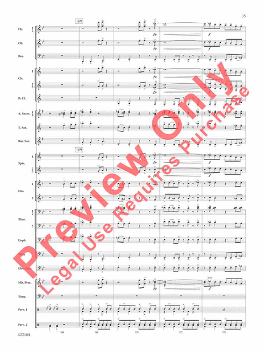 Tower of Power Greatest Hits Concert Band scores gallery preview page 36