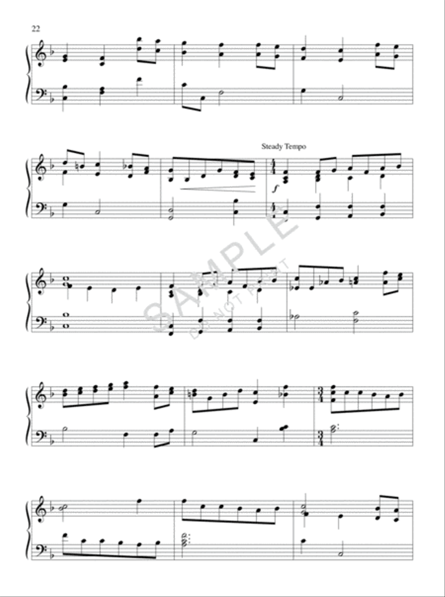 Great Hymns for the Intermediate Pianist Piano Solo scores gallery preview page 3