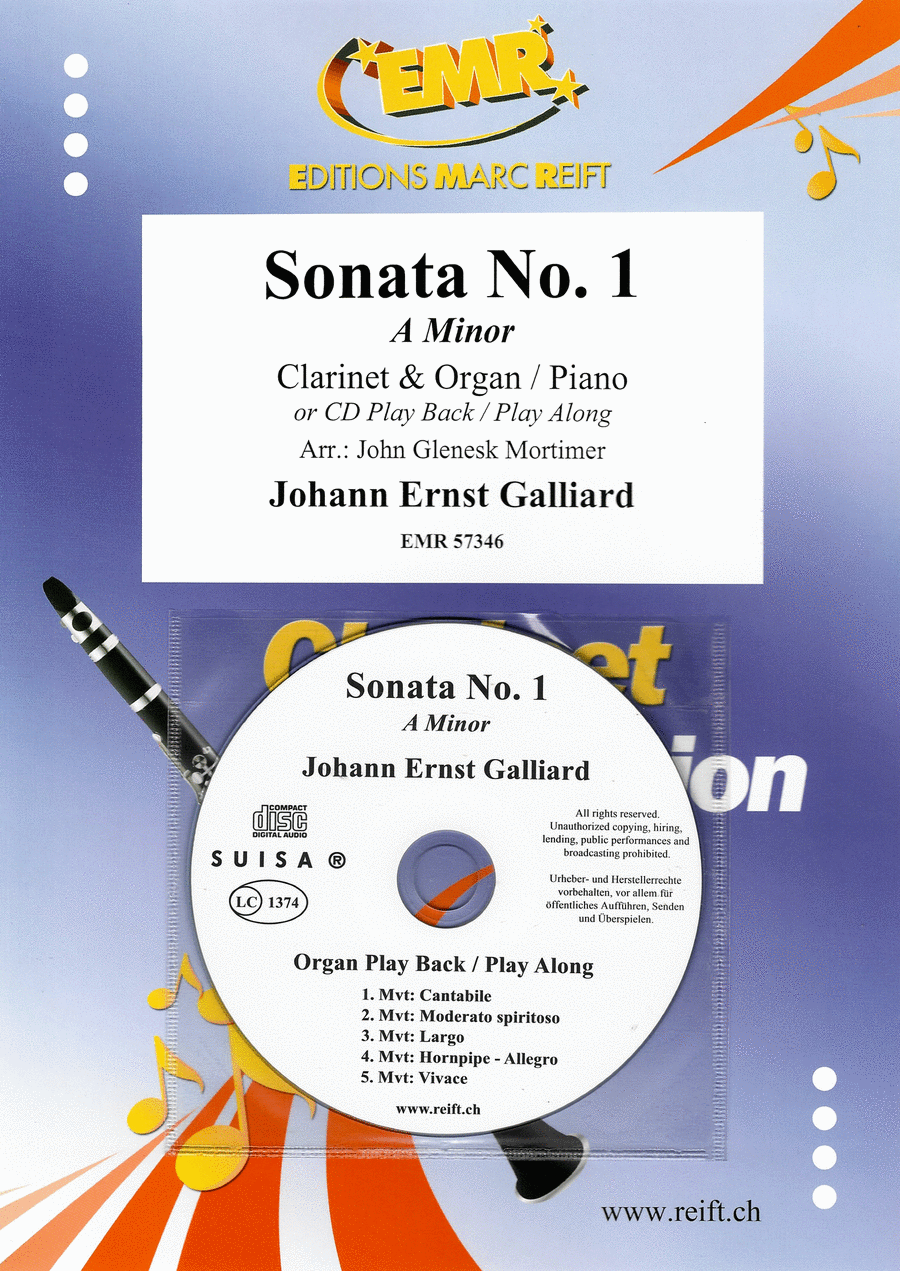 Sonata No. 1 Clarinet Solo scores gallery preview page 1