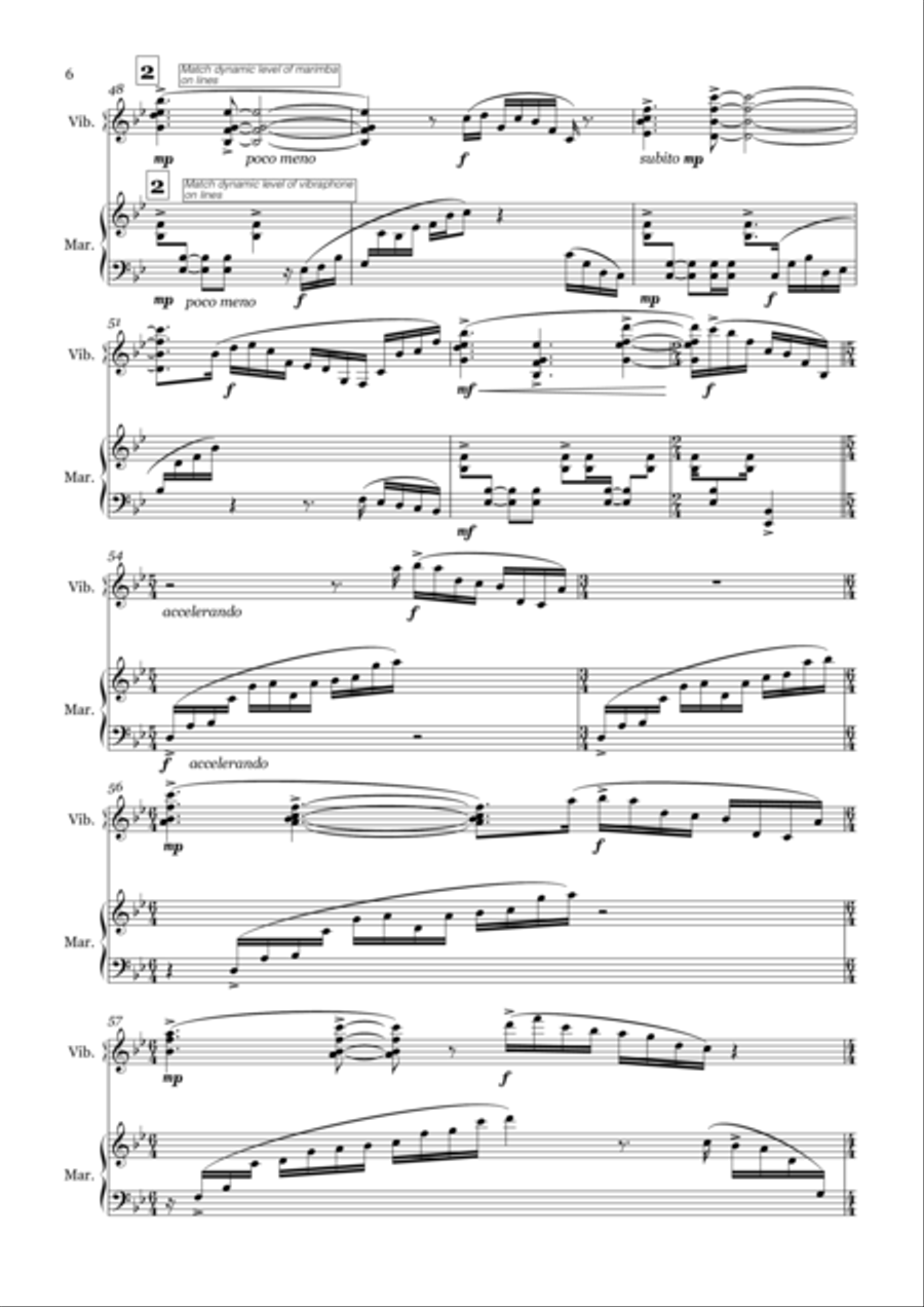 Intermezzo I - Score & Parts Marimba scores gallery preview page 6