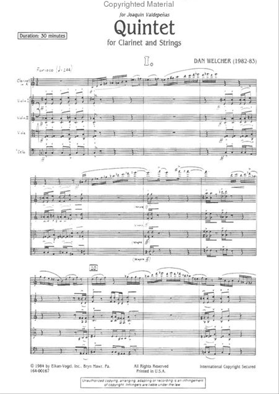 Quintet Clarinet scores gallery preview page 2