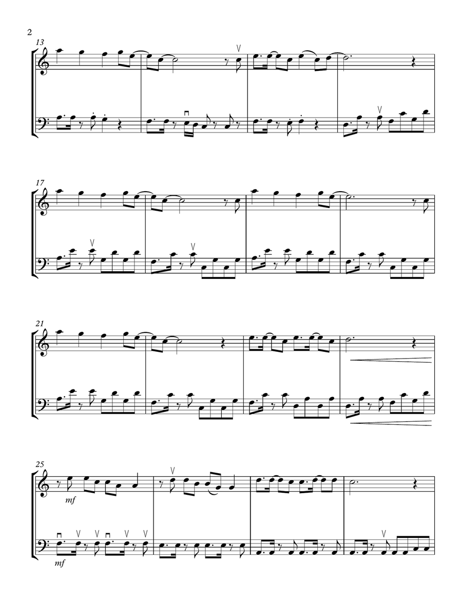 Rather Be String Duet scores gallery preview page 2