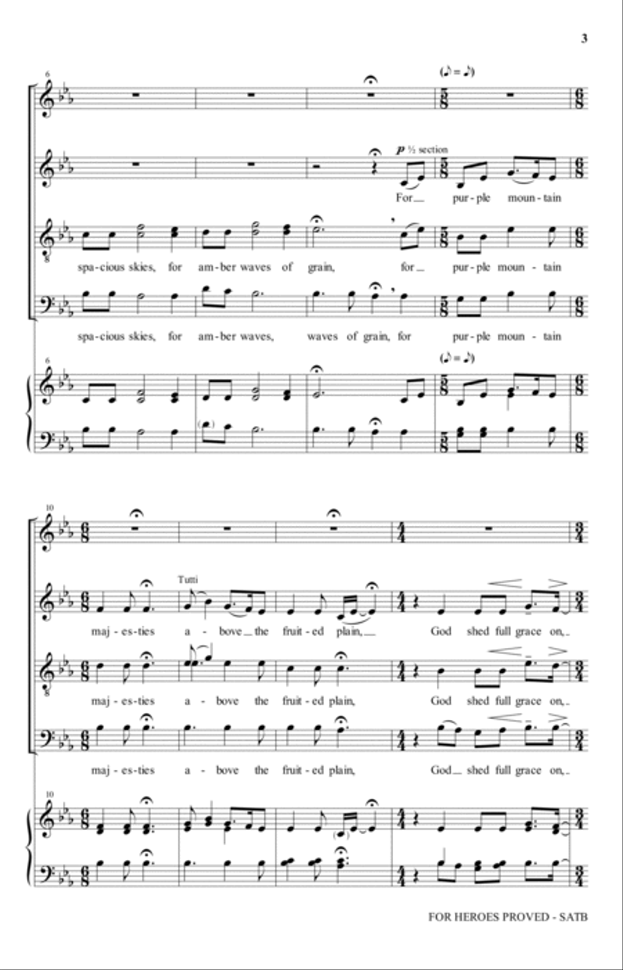 For Heroes Proved For Heroes Proved 4-Part scores gallery preview page 2