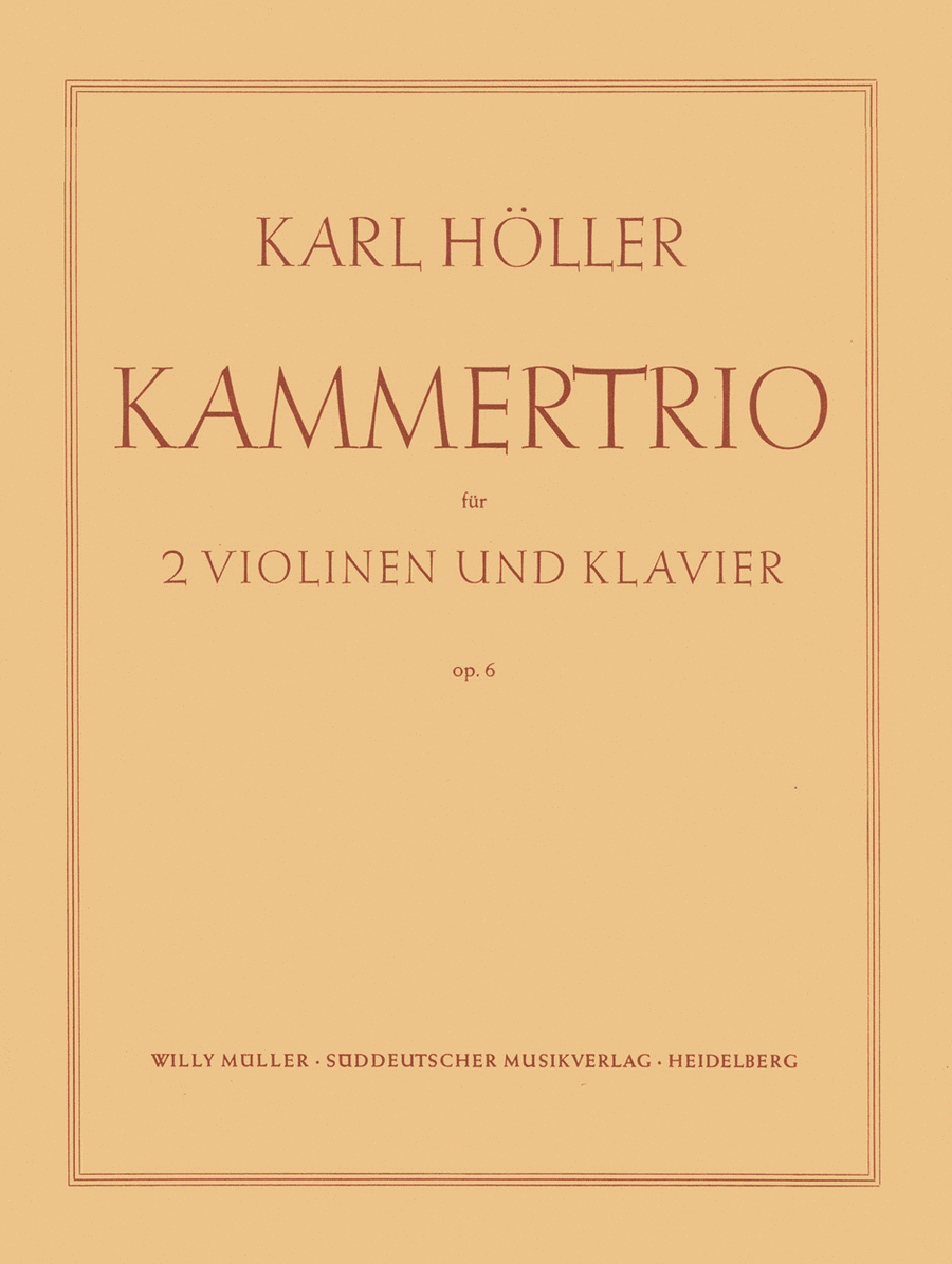 Kammertrio, Op. 6